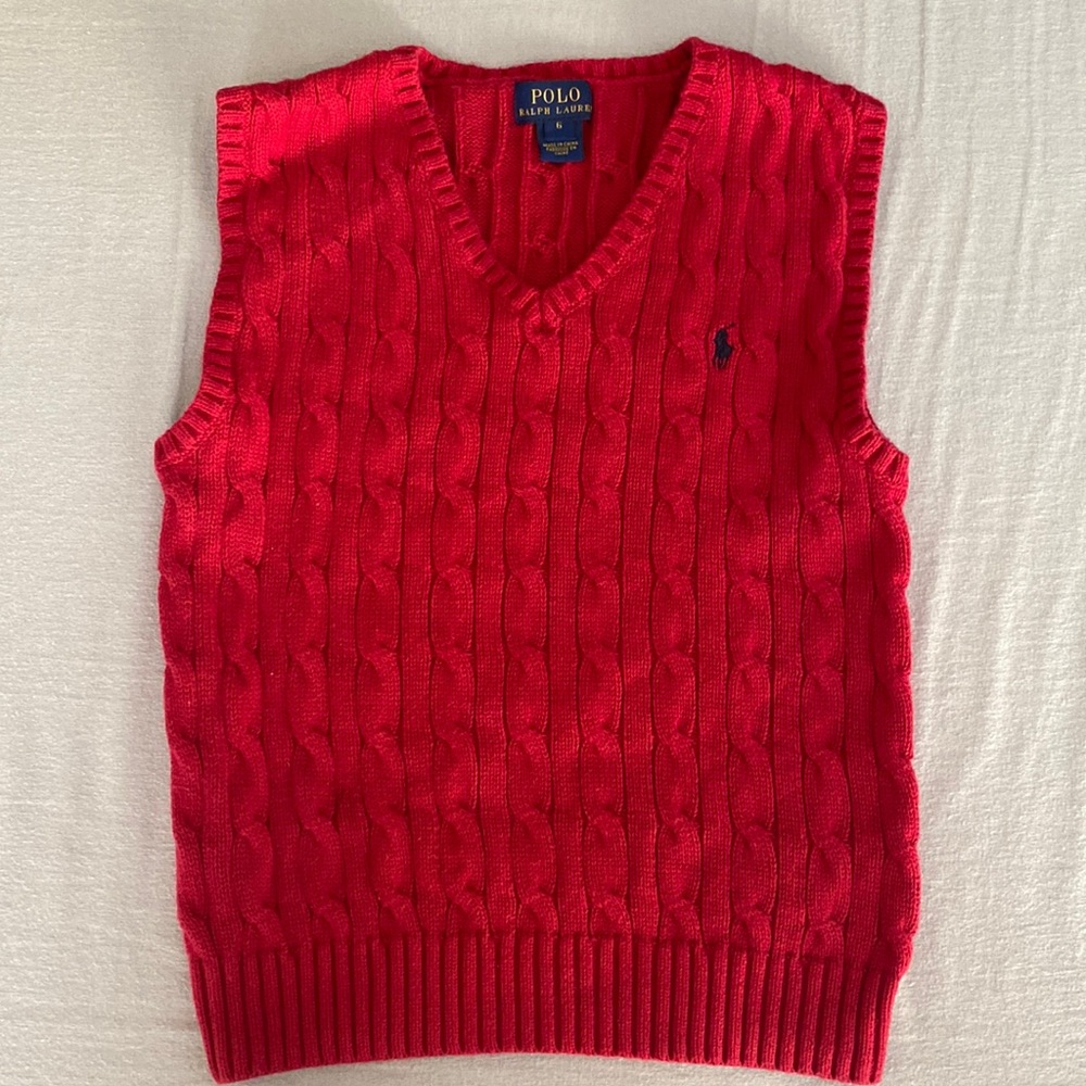 Boys Polo Ralph Lauren sweater vest Sz. 6